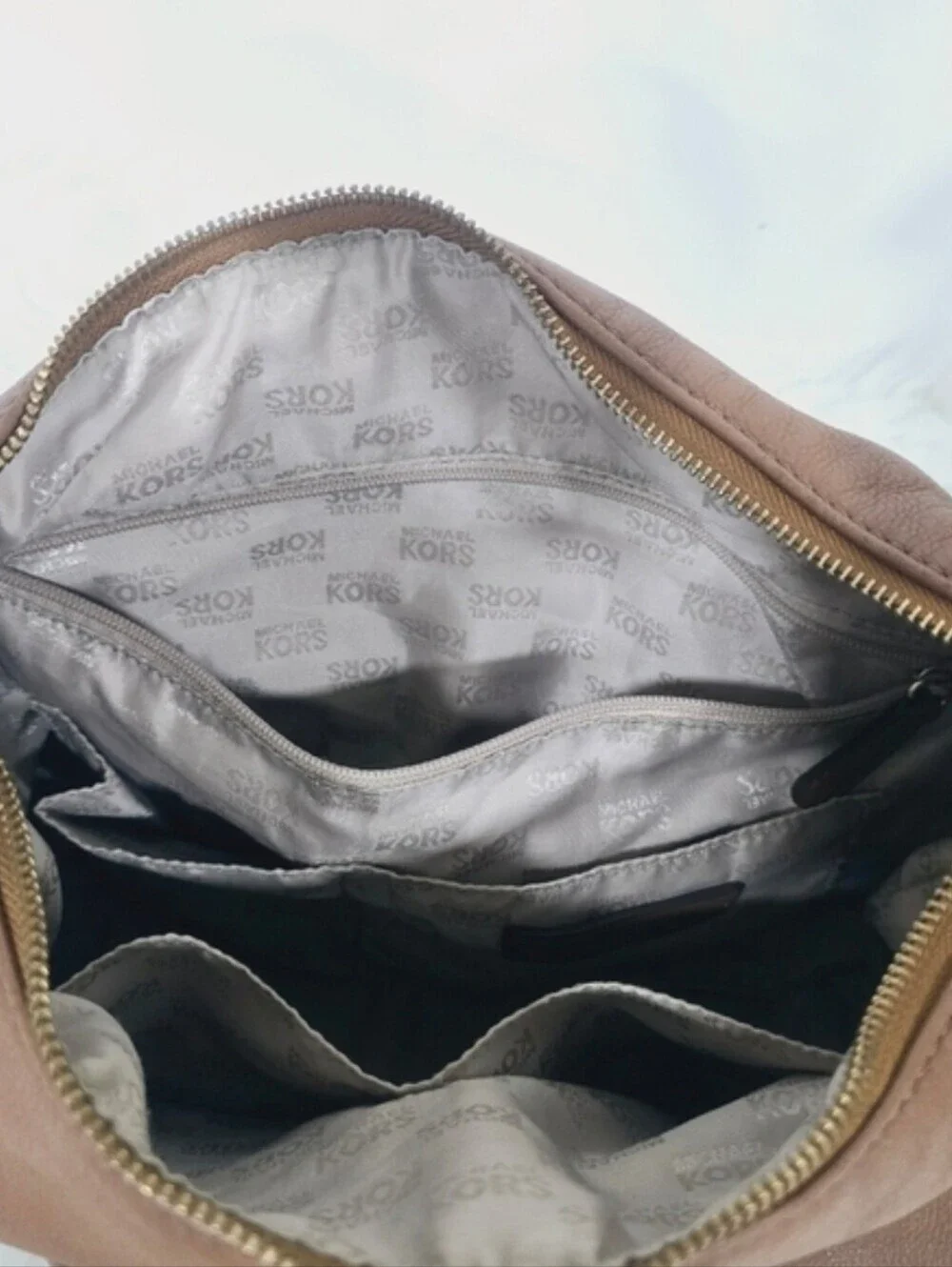 Michael Kors Fulton Hobo Brown Leather Women's Shoulder Bag